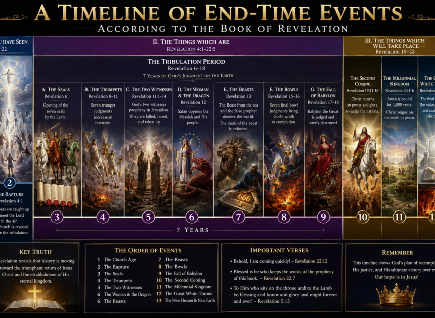 A Detailed Timeline of End-Time Events According to the Book of Revelation