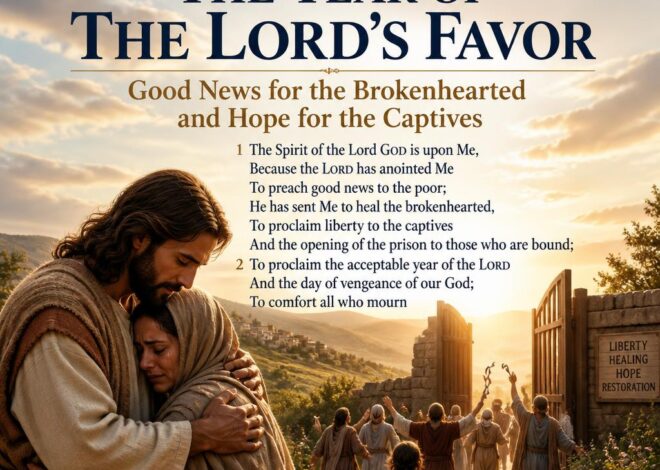 Isaiah 61:1–2: The Year of the Lord’s Favor—Good News for the Brokenhearted and Hope for the Captives